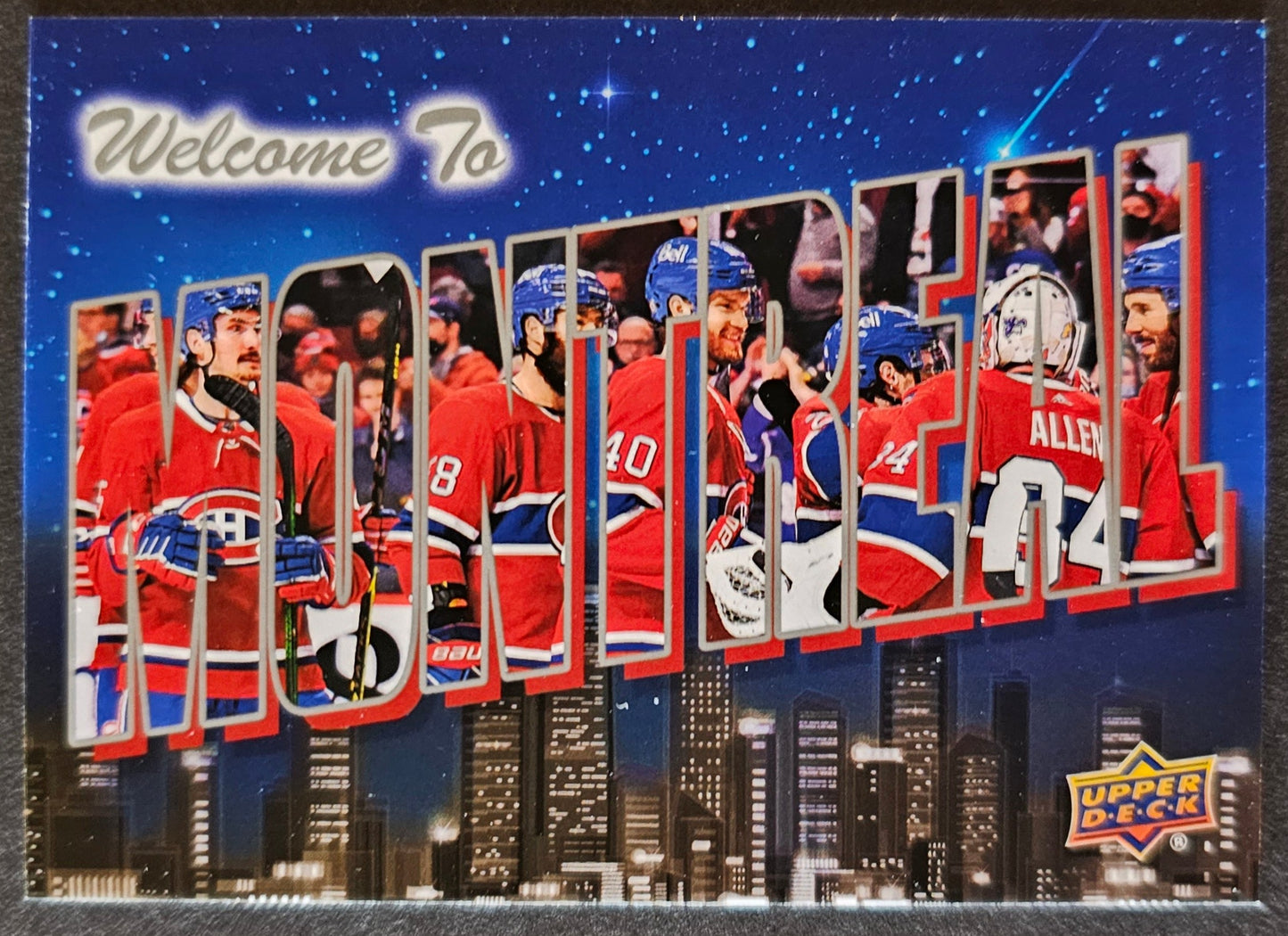 Cole Caufield 4 Card Lot - Blue Dazzlers / SPX Rookie / UD Canvas / Welcome to Montreal