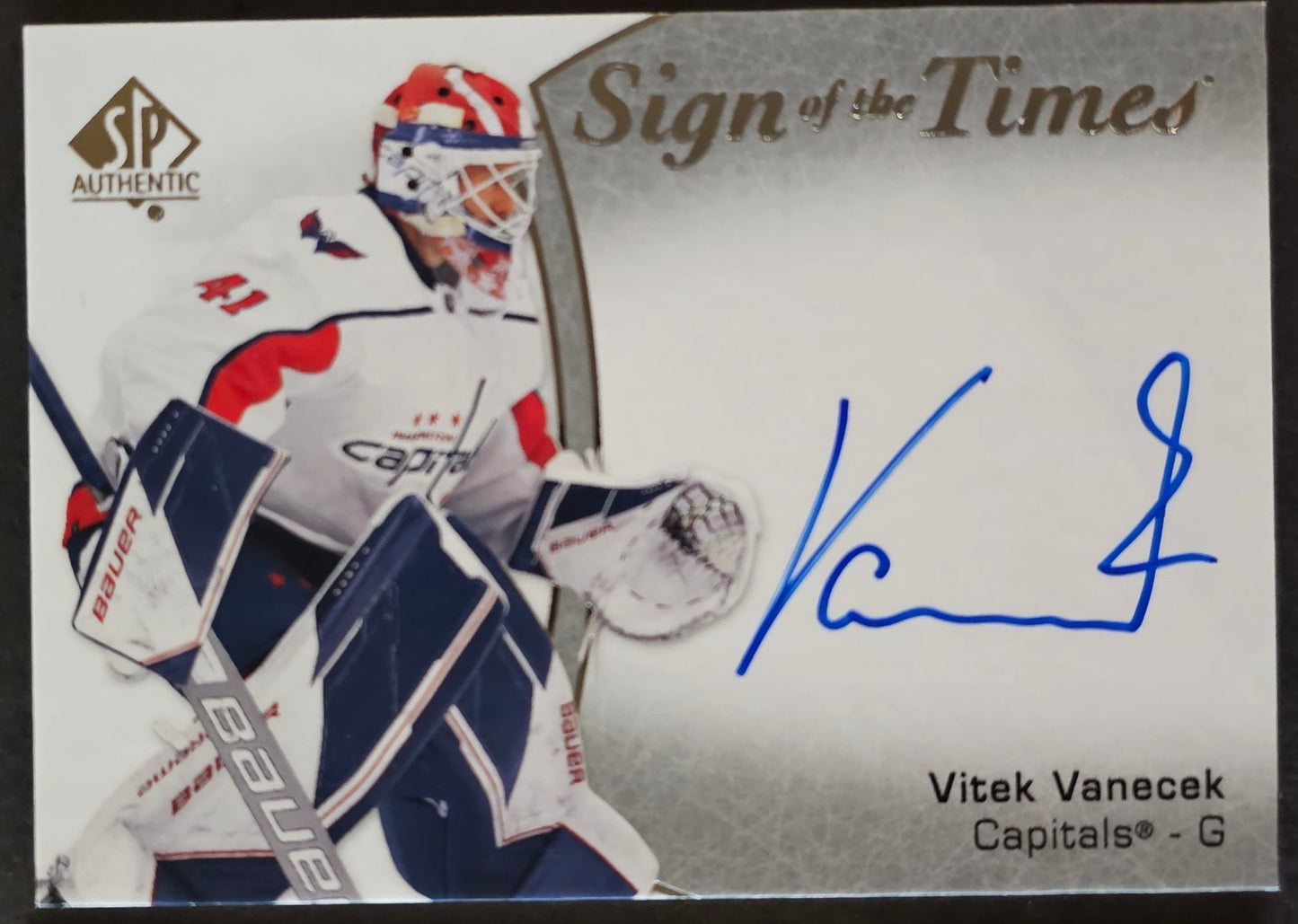 Vitek Vanecek Sign Of The Times Auto - 2021/22 SP Authentic