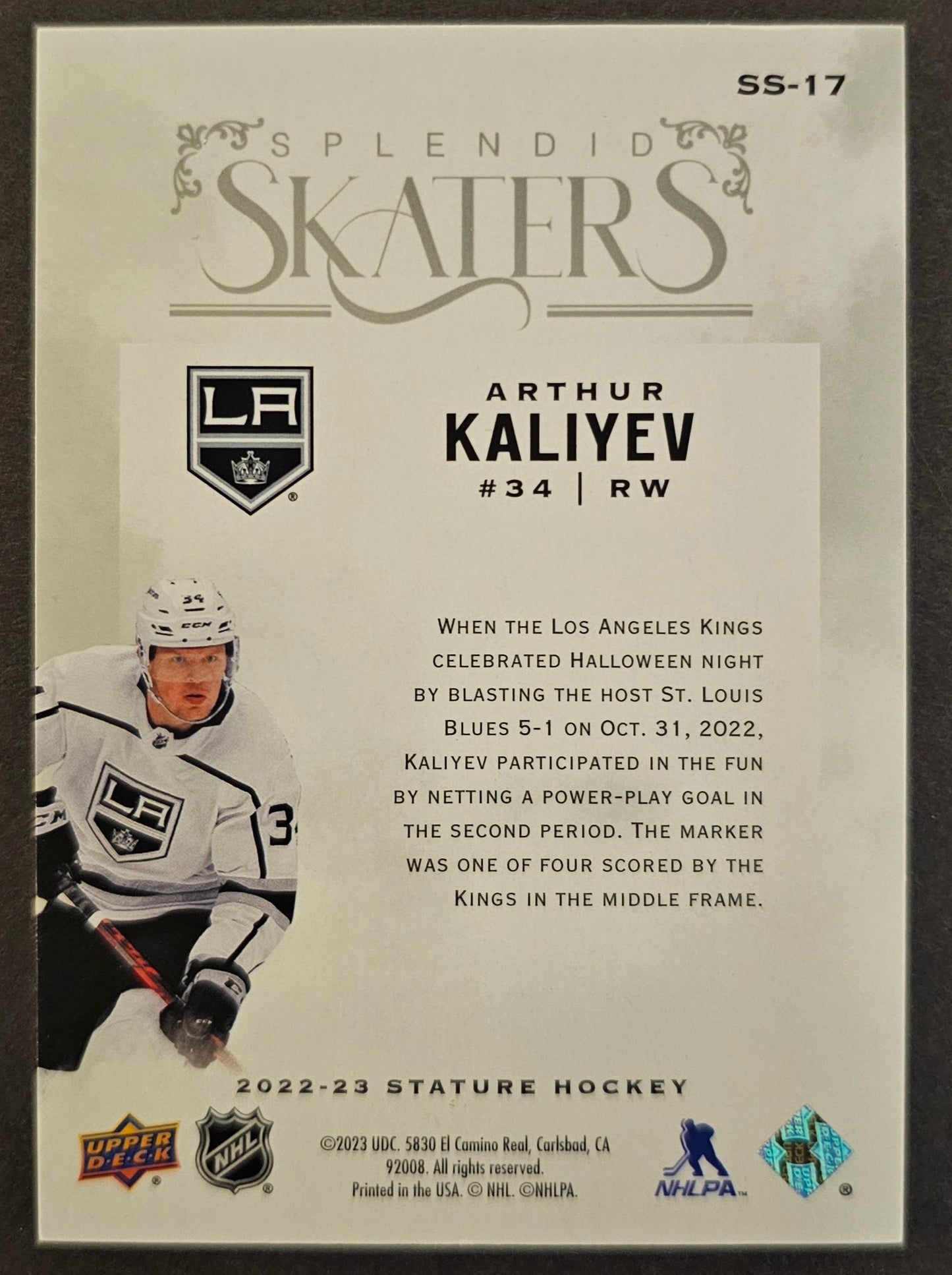 Arthur Kaliyev Splendid Skaters - 2022/23 Stature