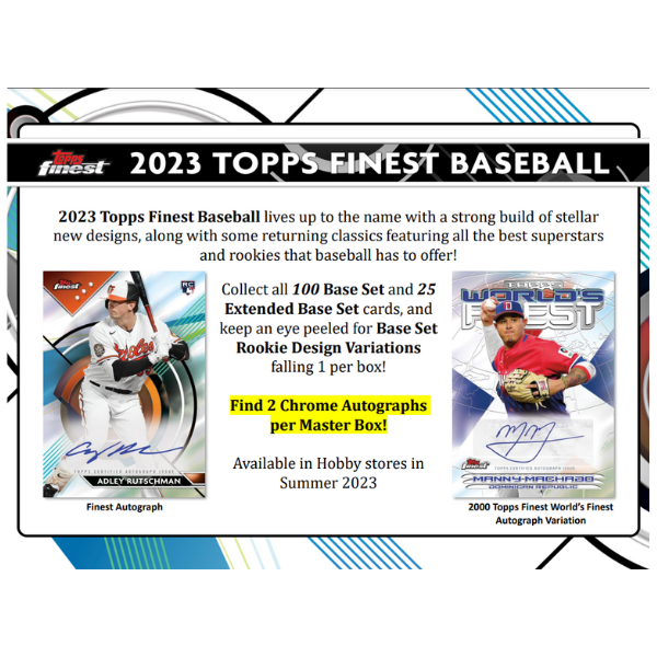 2023 Topps Finest Baseball Hobby