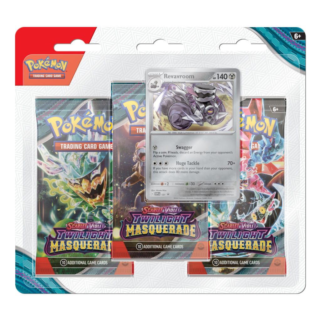 Pokemon Scarlet & Violet - Twilight Masquerade 3 Pack Blister