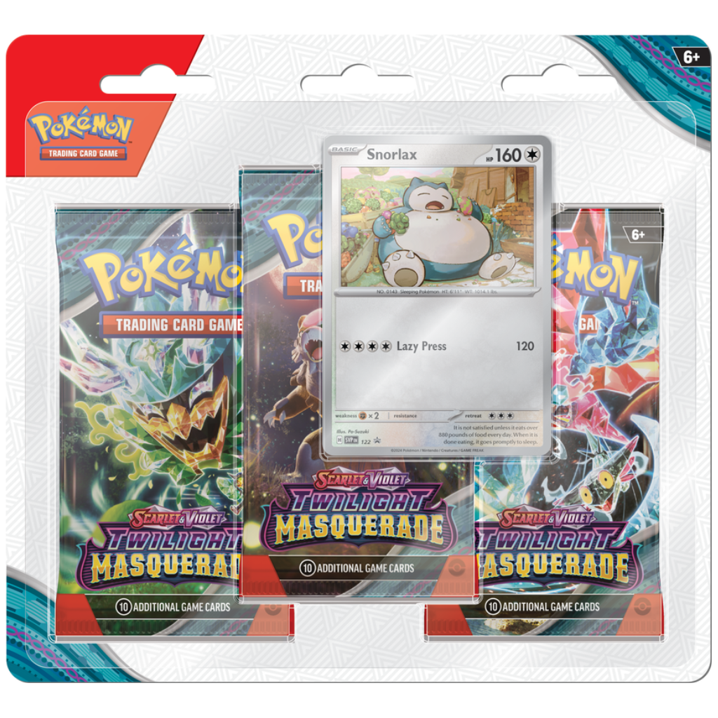 Pokemon Scarlet & Violet - Twilight Masquerade 3 Pack Blister