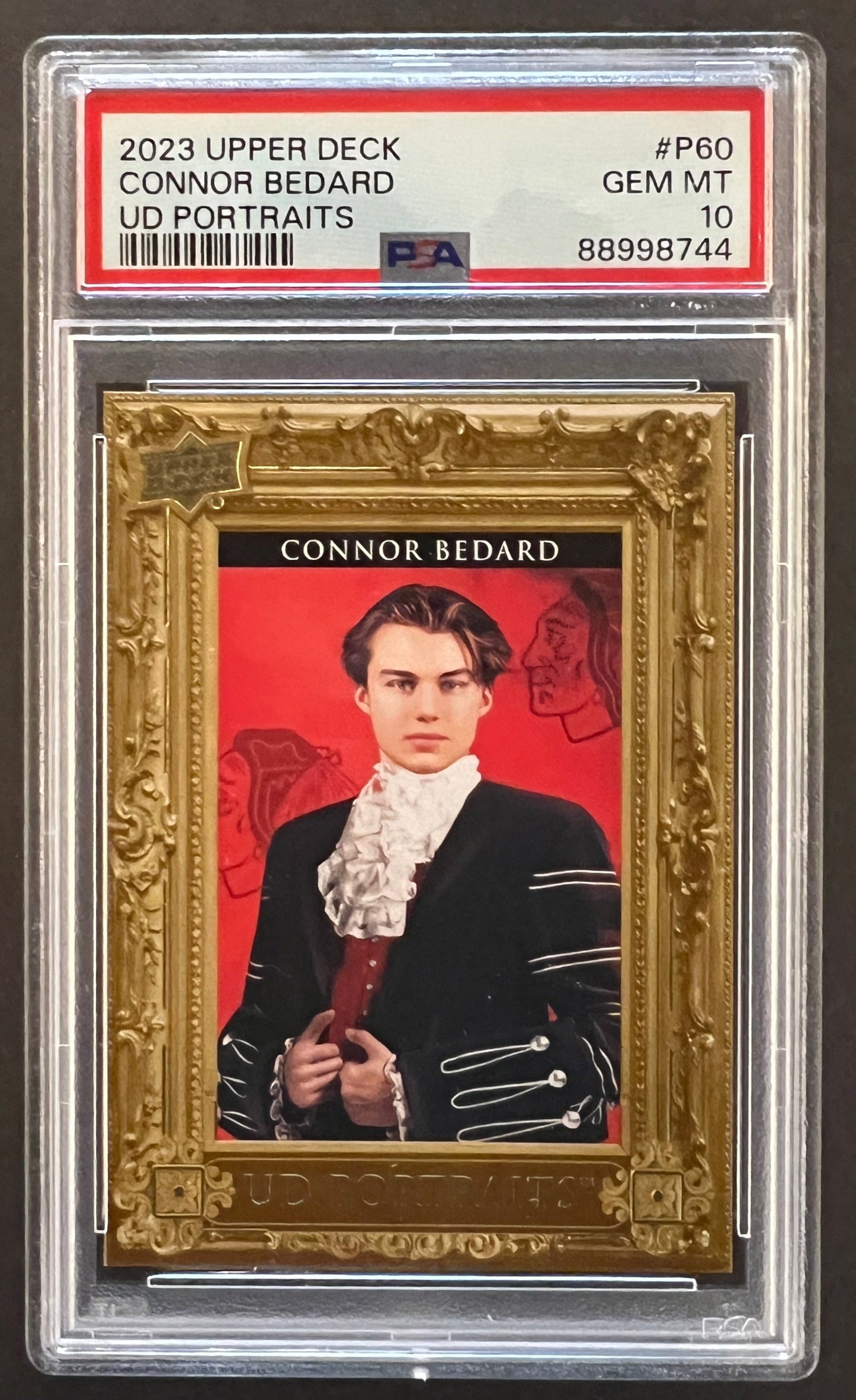 Connor Bedard UD Portraits Graded PSA 10 - 2023/24 Series 2