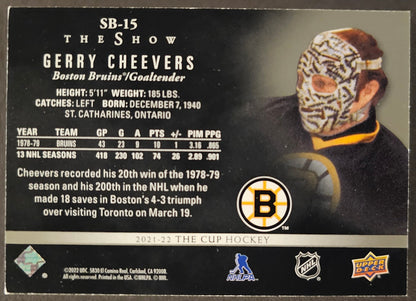 Gerry Cheevers The Show Black /49 - 2021/22 The Cup