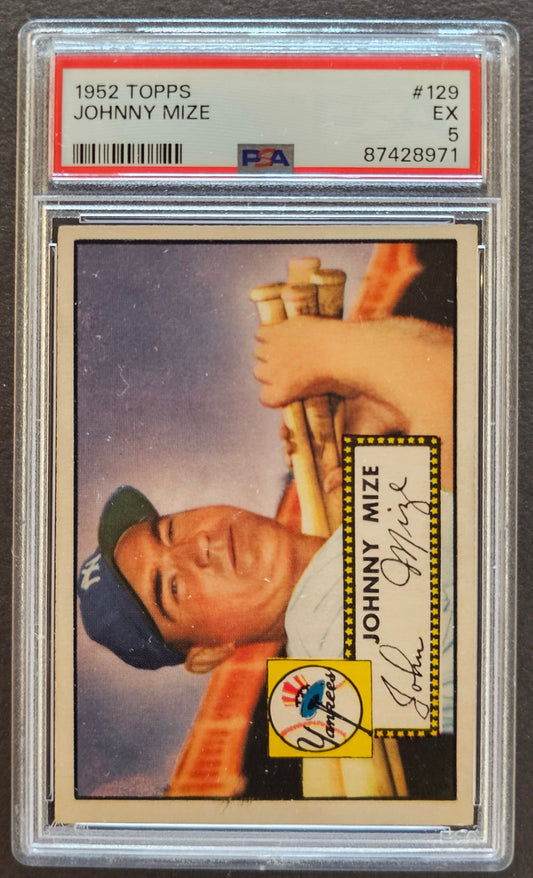 Johnny Mize #129 Graded PSA 5 - 1952 Topps