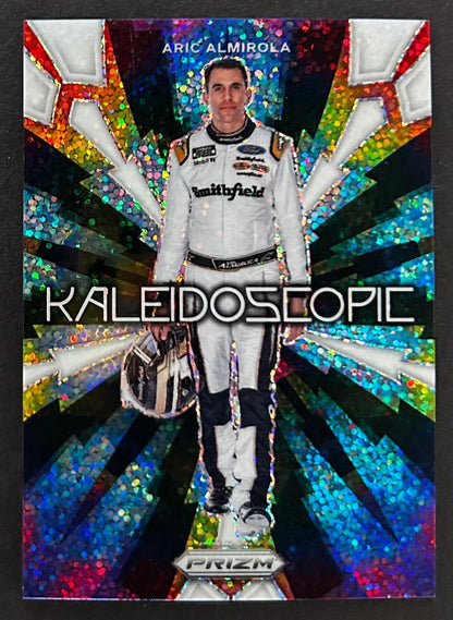 Aric Almirola Kaleidoscopic White Sparkles - 2023 Panini Prizm Racing