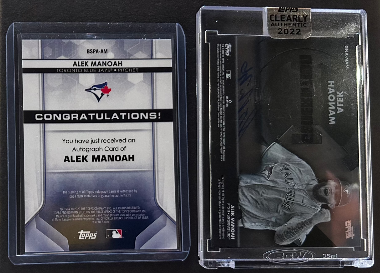 Alex Monoah Autos - 2020 Topps