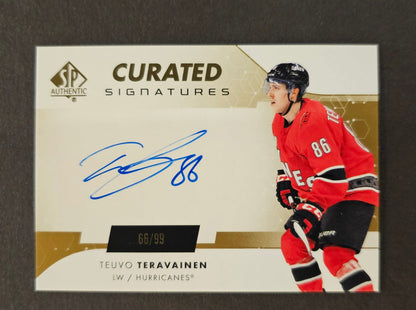 Teuvo Teravainen Curated Signatures Auto /99 - 2022/23 SP Authentic