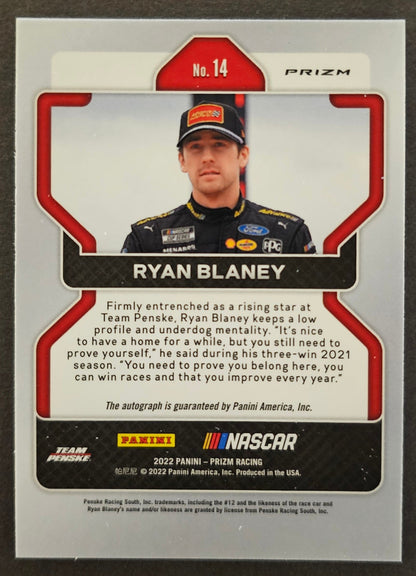 Ryan Blaney White Sparkle Prizm - 2022 Prizm Racing