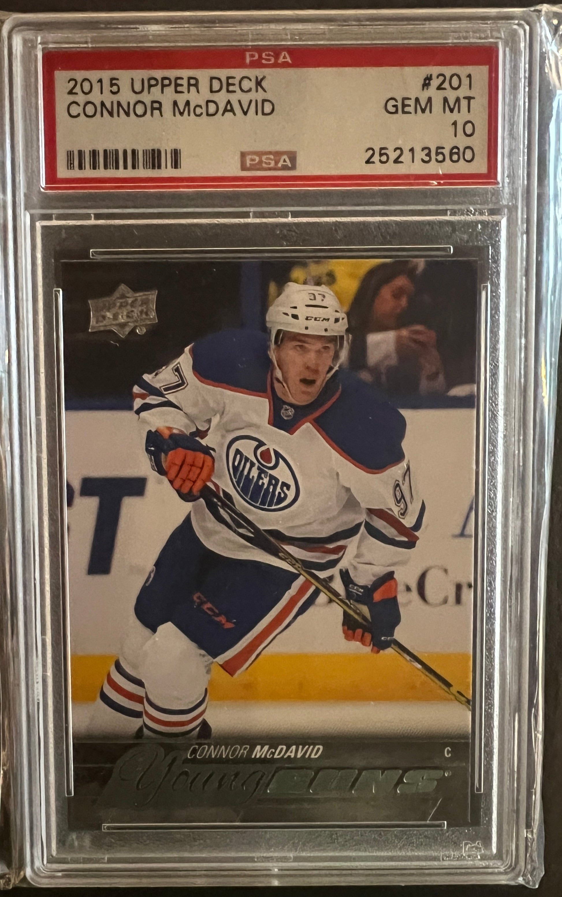 Connor McDavid Young Guns Rookie #201 - PSA 10 - 2015/16 Series 1