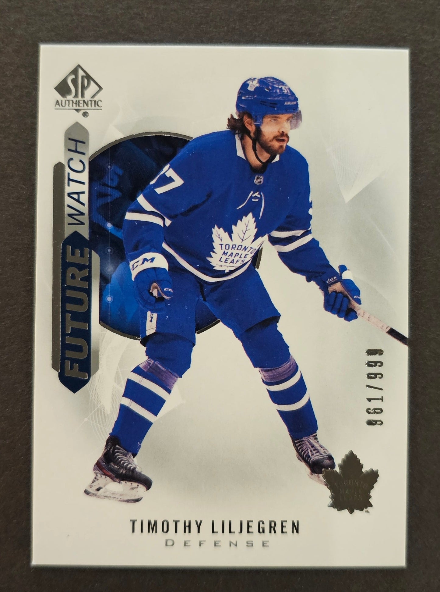 Timothy Liljegren Future Watch /999 - 2020/21 SP Authentic