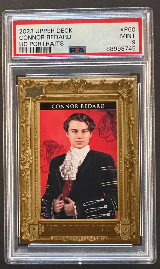 Connor Bedard UD Portraits Graded PSA 9 - 2023/24 Series 2