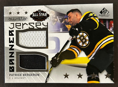 Patrice Bergeron All Star Jersey Banner - 2022/23 SP Game Used