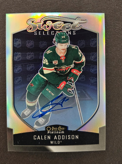 Calen Addison Sweet Selections Rainbow Autograph - 2021/22 O-Pee-Chee Platinum