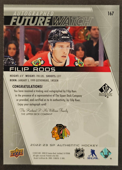 Filip Roos Future Watch Auto /999 - 2022/23 SP Authentic