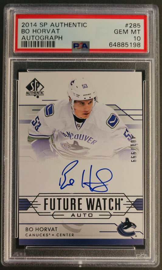 Bo Horvat Future Watch Auto Graded PSA 10 - 2014/15 SP Authentic