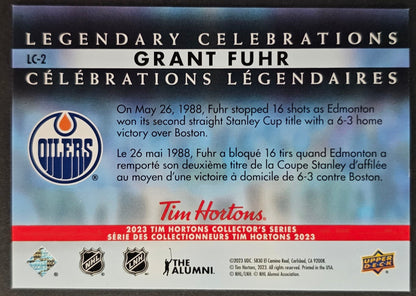 Grant Fuhr Legendary Celebrations Holographic - 2023 Tim Horton's Collectors Series