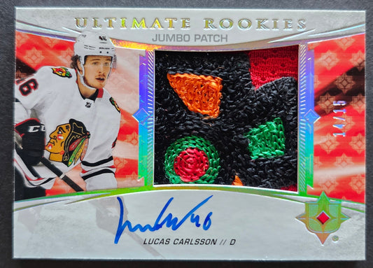 Lucas Carlsson Ultimate Rookies Jumbo Patch Auto - 2020/21 Ultimate