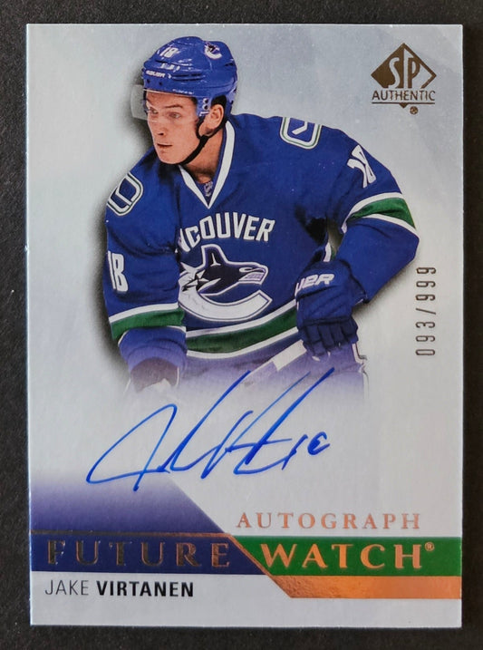 Jake Virtanen Future Watch Auto /999 - 2015/16 SP Authentic