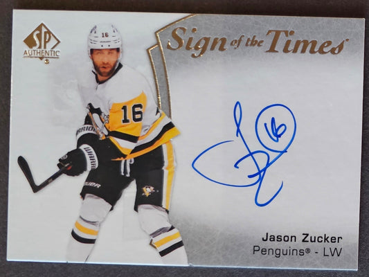 Jason Zucker Sign Of The Times Auto - 2021/22 SP Authentic