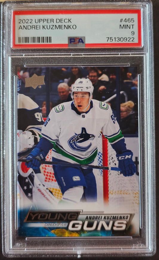 Andrei Kuzmenko Young Guns (Rookie) # 465 Graded PSA 9 - 2022/23 Series 2