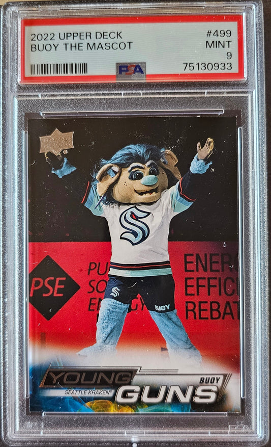 Buoy The Mascot Young Guns (Rookie) # 499 Graded PSA 9 - 2022/23 Series 2