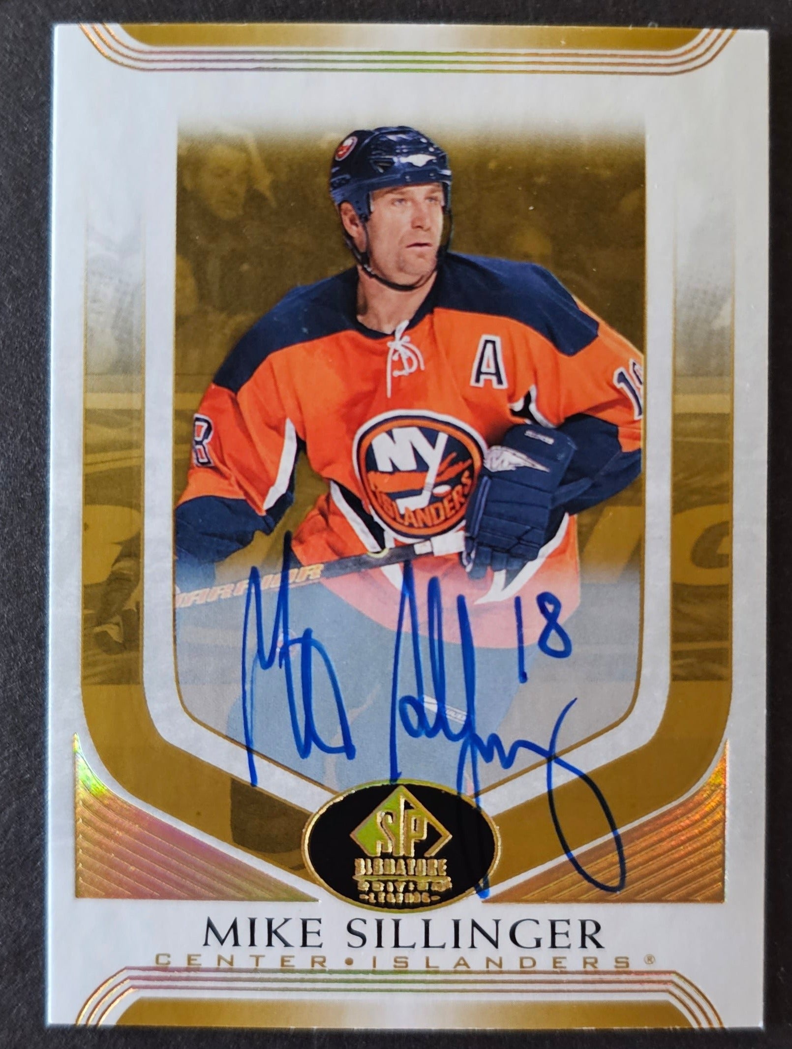 Mike Sillinger Gold Legends Auto - 2020/21 SP Signature Edition Legends