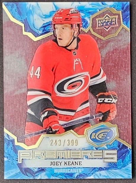 Joey Keane Ice Premieres Rookie Acetate Red /399 - 2021/22 Ice Hockey