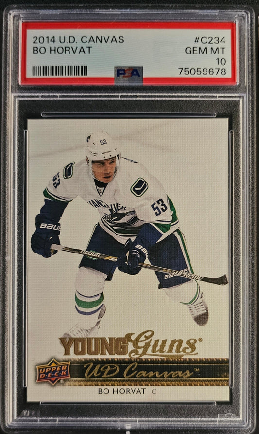 Bo Horvat Young Guns Canvas #C234 Graded PSA 10 - 2014/15 Series 2