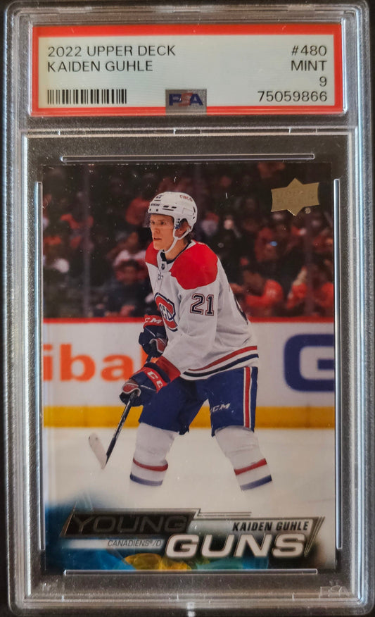 Kaiden Guhle Young Guns (Rookie) #470 Graded PSA 9 - 2022/23 Series 2