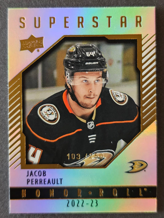 Jacob Perreault Superstar Honor Roll Gold Rainbow /250 - 2022/23 Series 2