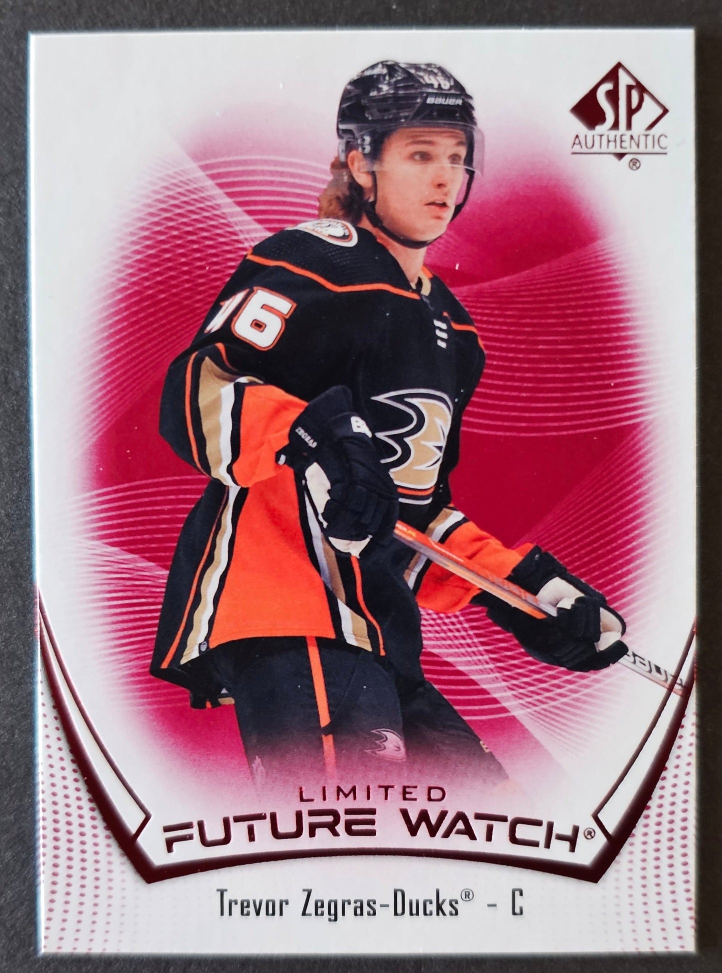 Trevor Zegras 4 Card Lot - Limited Future Watch Red / Allure Rookie / Ice Rookie Green / UD Portraits