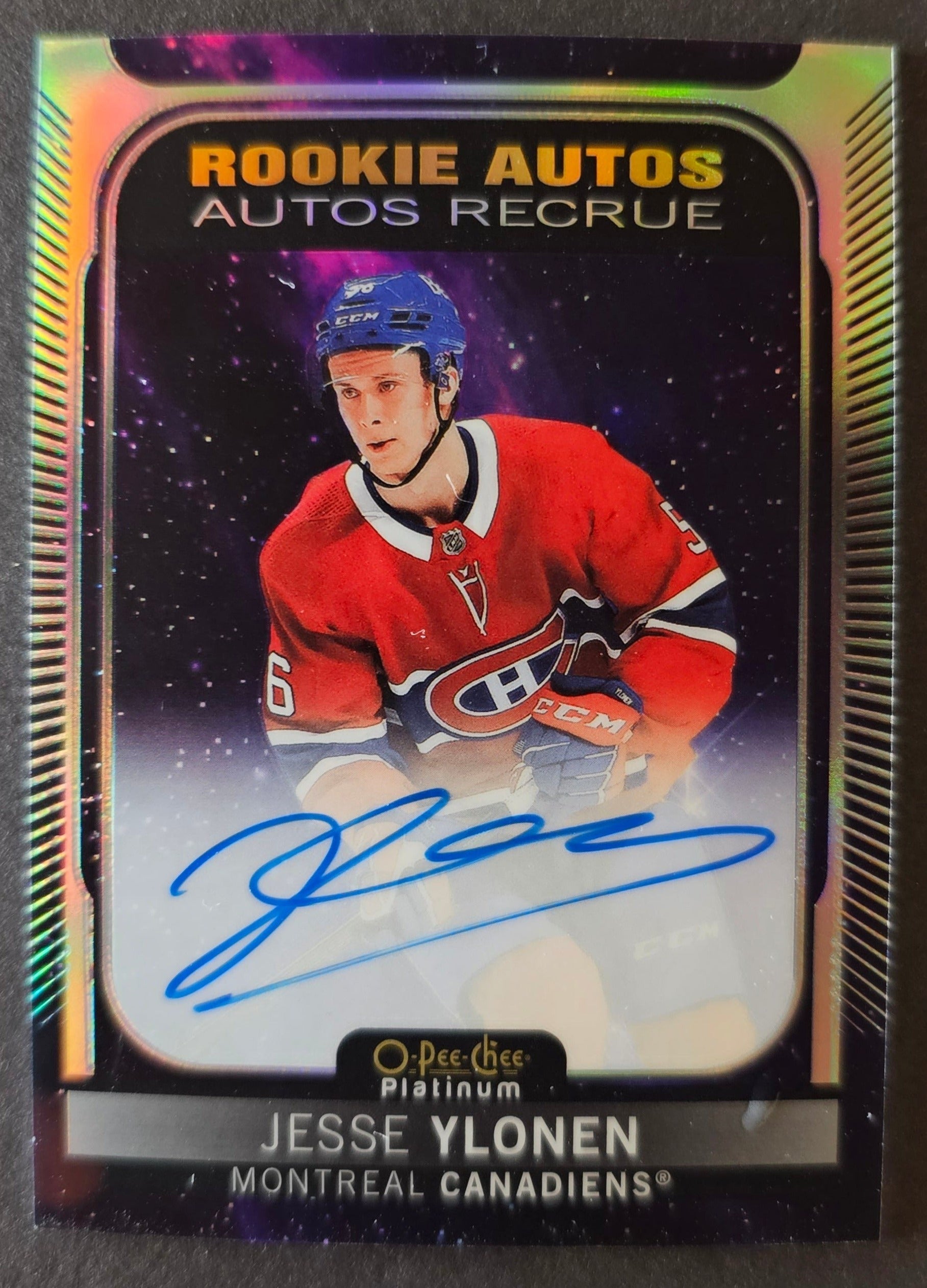 Jesse Ylonen Cosmic Rookie Auto - 2021/22 O-Pee-Chee Platinum