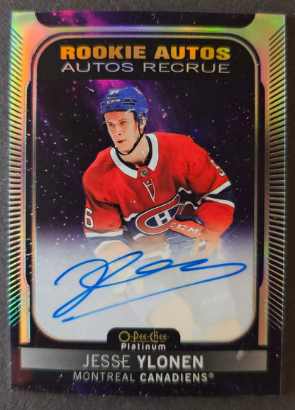 Jesse Ylonen Cosmic Rookie Auto - 2021/22 O-Pee-Chee Platinum