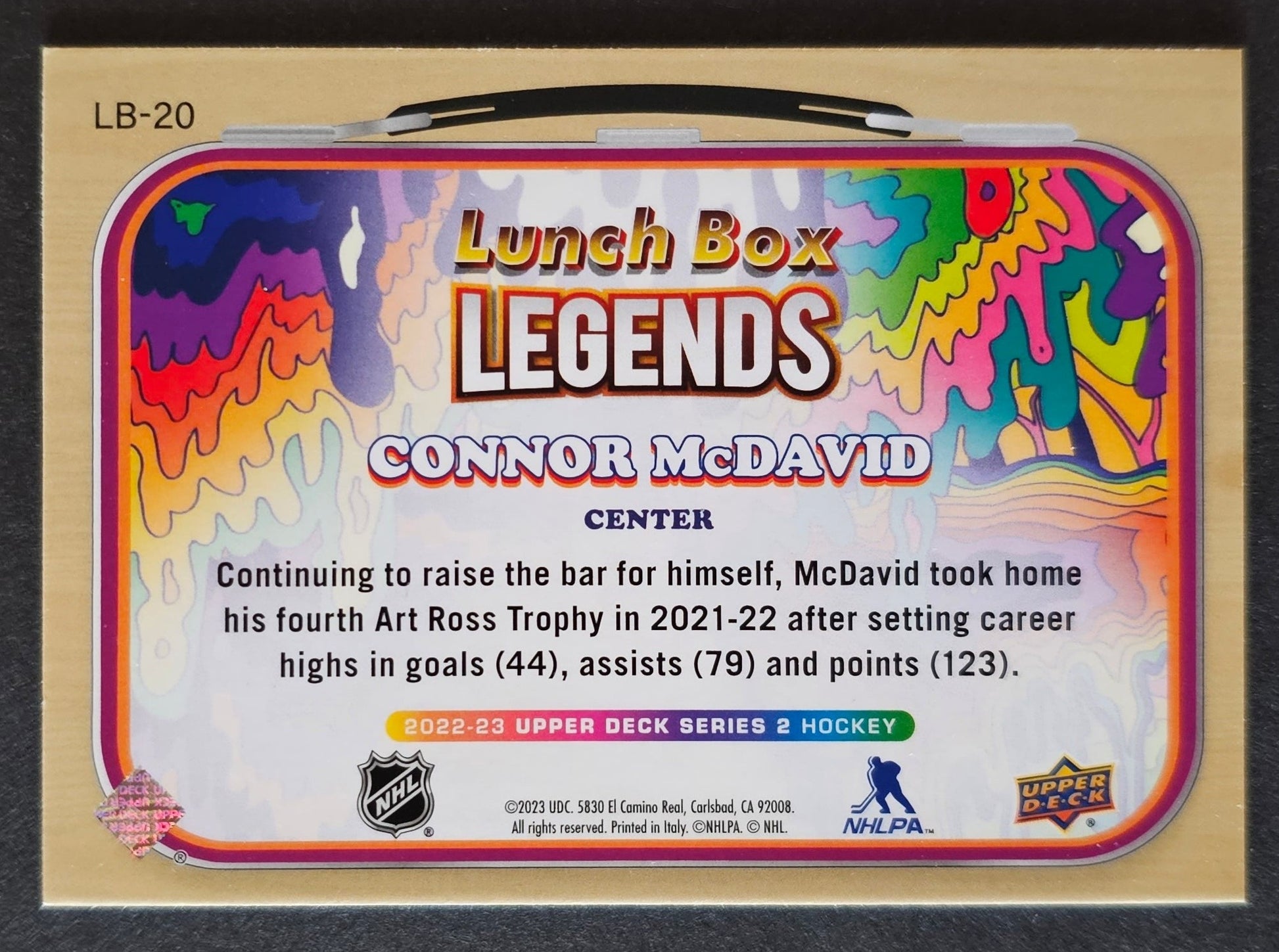 Connor McDavid Lunch Box Legends Gold - 2022/23 Series 2