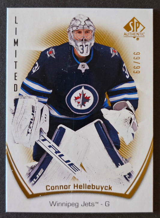 Connor Hellebuyck Limted Gold /99 - 2021/22 SP Authentic