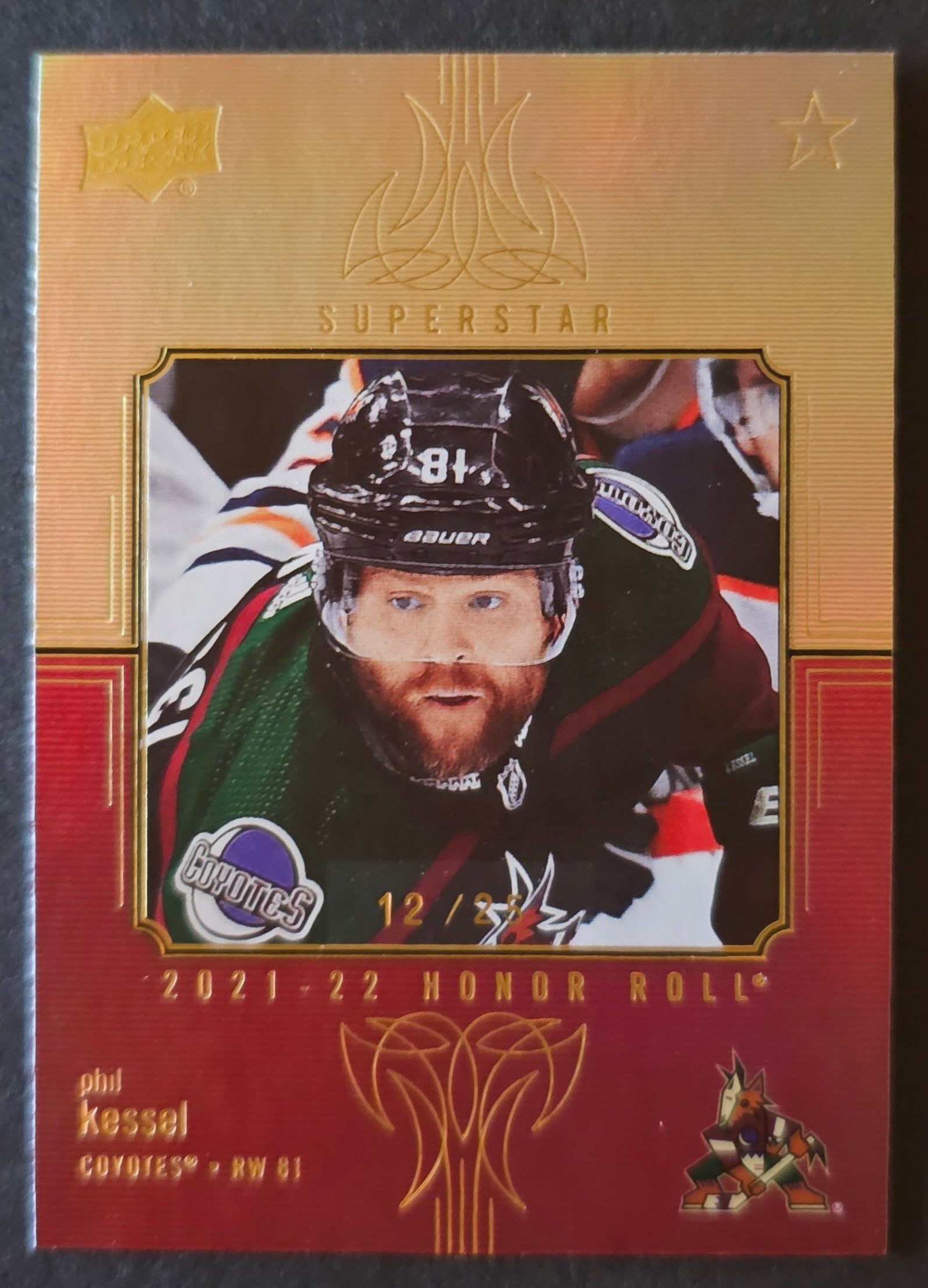 Phil Kessel Superstar Honor Roll Gold Rainbow /25 - 2021/22 Series 2