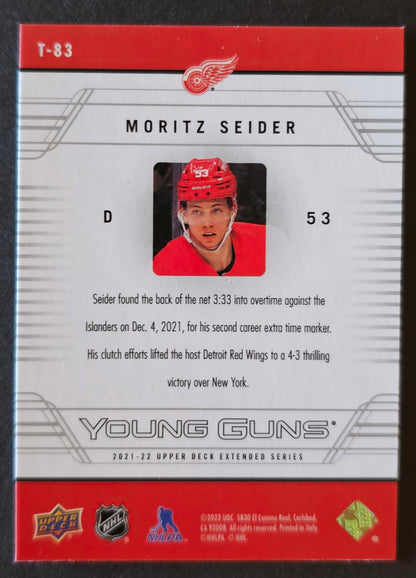 Moritz Seider Young Guns Retro Tribute T-83 - 2021/22 Extended Series