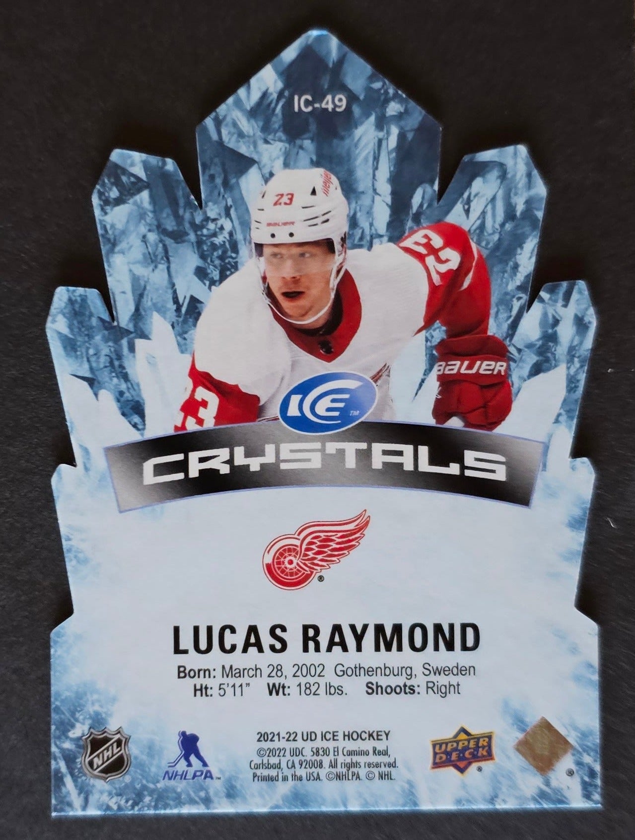 Lucas Raymond Ice Crystals Orange /99 - 2021/22 Ice