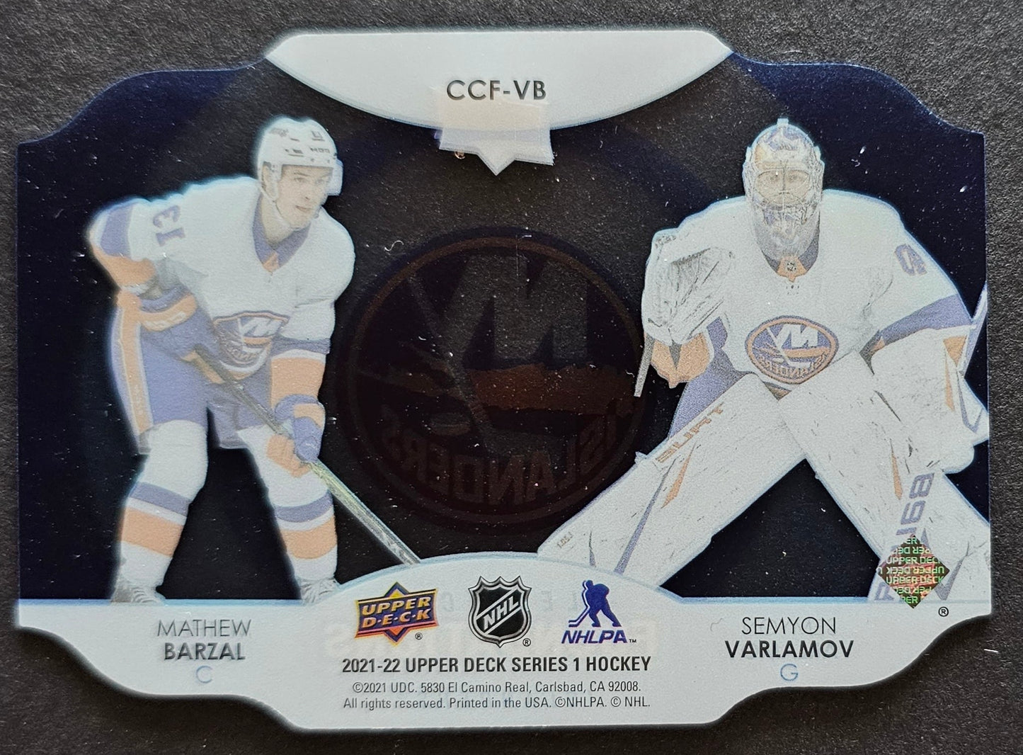 Mathew Barzal / Semyon Varlamov Islanders Clear Cut Foundation - 2021/22 Series 1