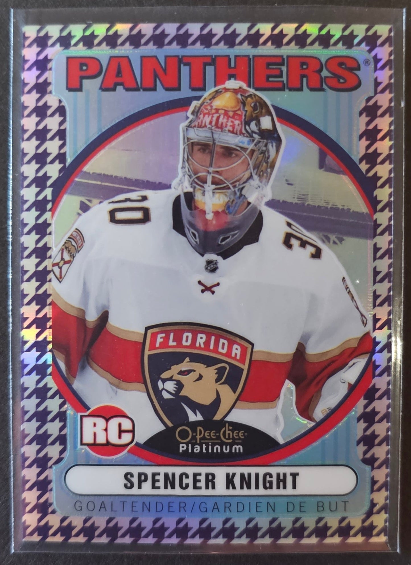 Spencer Knight OPC Retro #R-69 Purple Houndstooth /15 - 2021/22 O-Pee-Chee Platinum