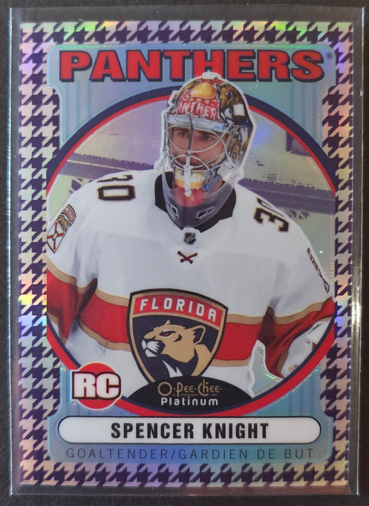 Spencer Knight OPC Retro #R-69 Purple Houndstooth /15 - 2021/22 O-Pee-Chee Platinum