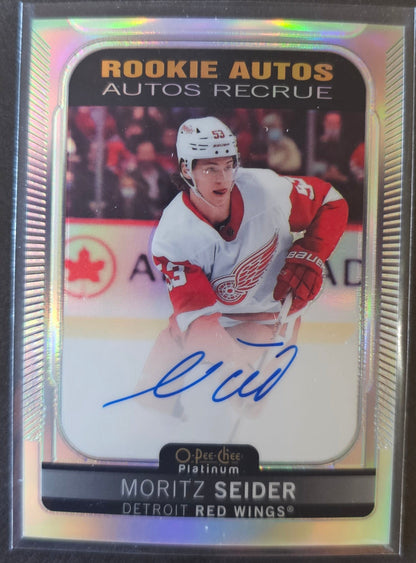 Moritz Seider Rookie Autos Rainbow - 2021/22 O-Pee-Chee Platinum