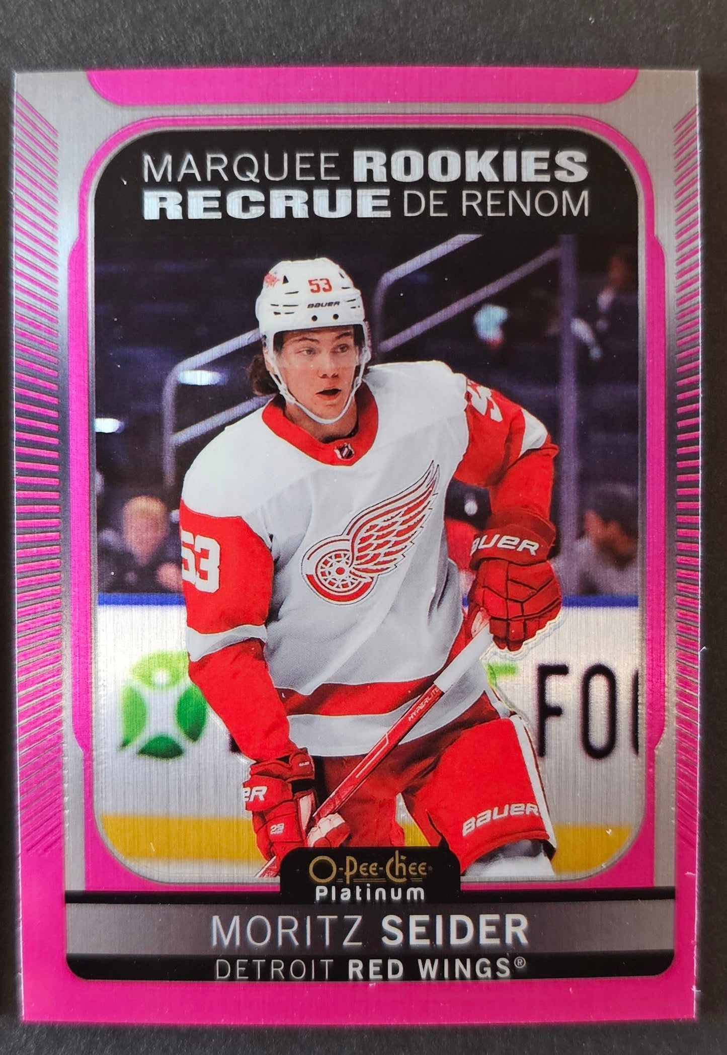 Moritz Seider Marquee Rookie #287 Matte Pink / Sunset / Base - 3 Card Lot - 2021/22 O-Pee-Chee Platinum