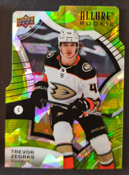 Trevor Zegras Green Rainbow Rookie Die Cut /99 - 2021/22 Allure