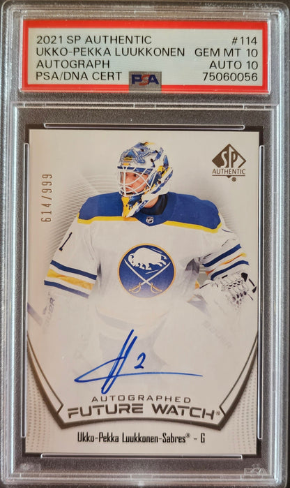 Ukko-Pekka Luukkonen Future Watch Auto Graded PSA 10 Auto 10