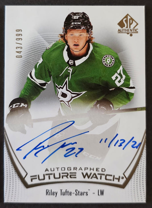 Riley Rufte Future Watch Auto Inscribed /999 - 2021/22 SP Authentic