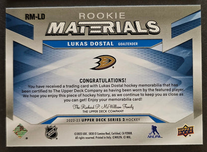 Lukas Dostal Rookie Materials Jersey - 2022/23 Series 2