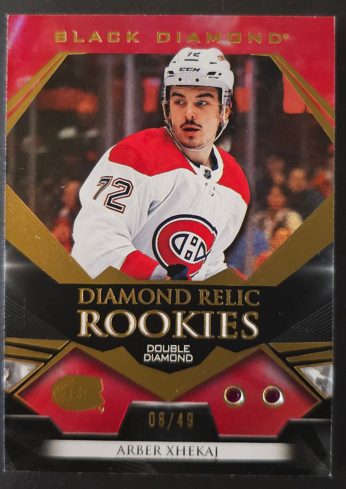 Arber Xhekaj Diamond Relic Rookies - Double Diamond /49 - 2022/23 Black Diamond