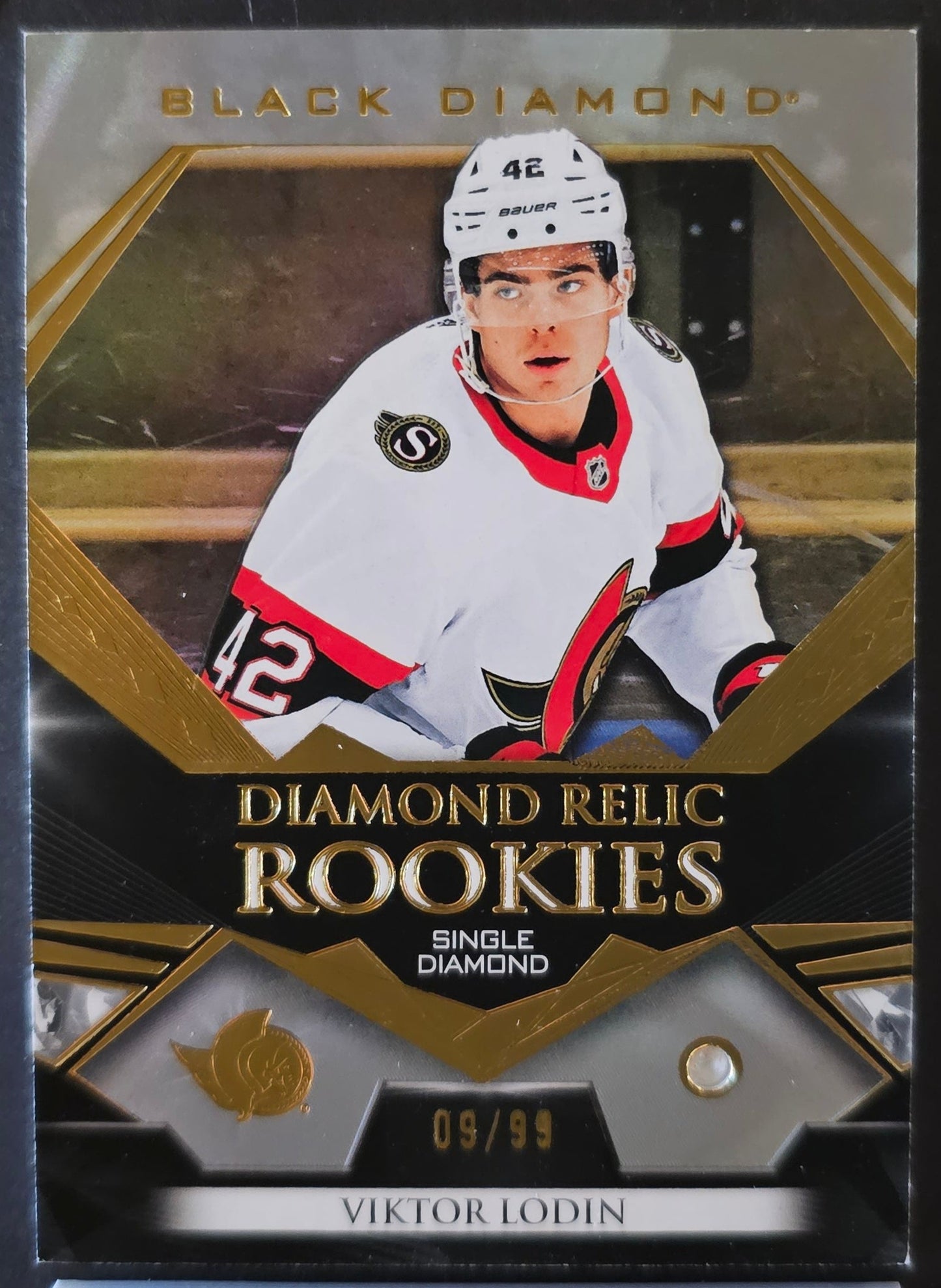 Viktor Lodin Diamond Relic Rookies - Single Diamond /99 - 2022/23 Black Diamond